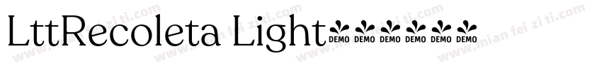 LttRecoleta Light字体转换